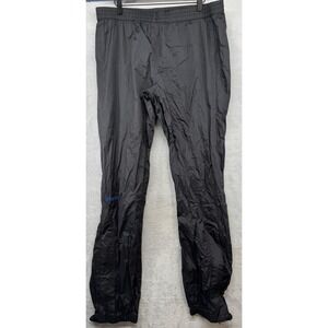Marmot Waterproof Pants Hiking Rain Windbreaker Black Men's Size XL